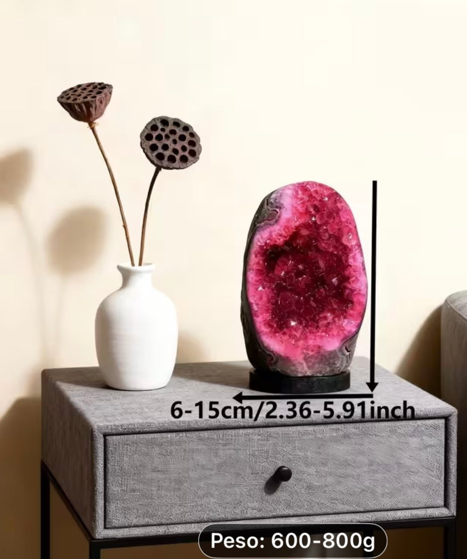 PIEDRA NATURAL RUBÍ ROSA BRASILEÑO NATURAL.