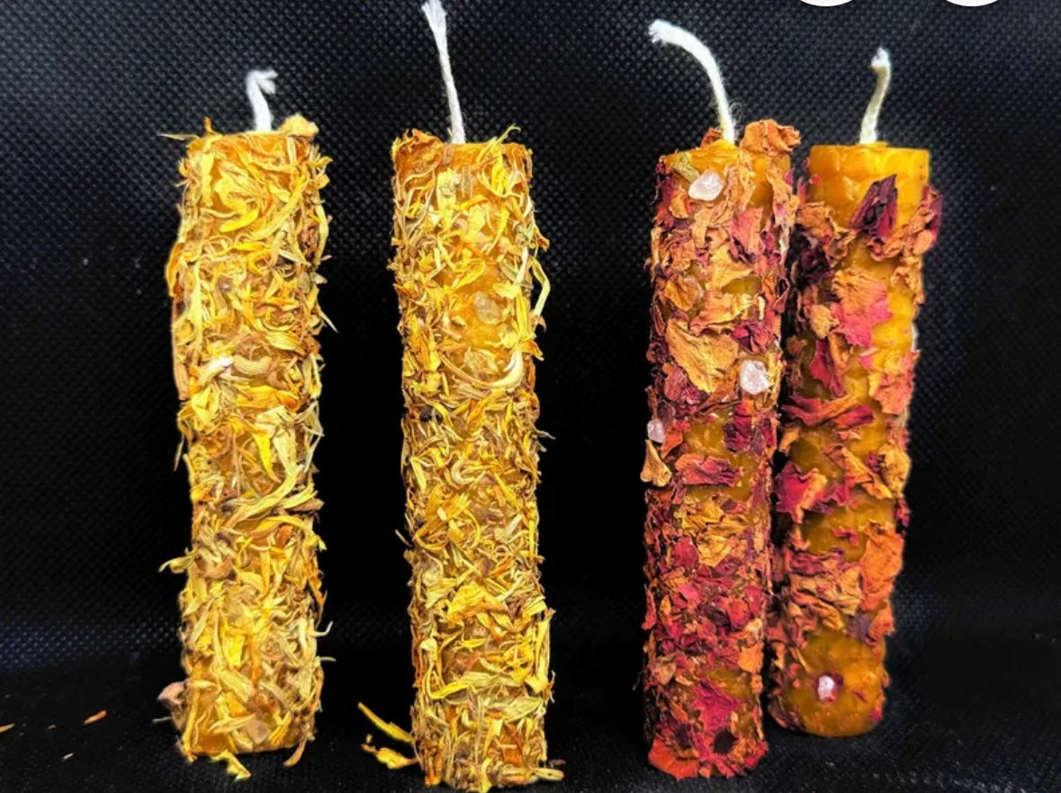 🕯️4 VELAS DE MIEL 🍯 RITUALIZADAS 🔮