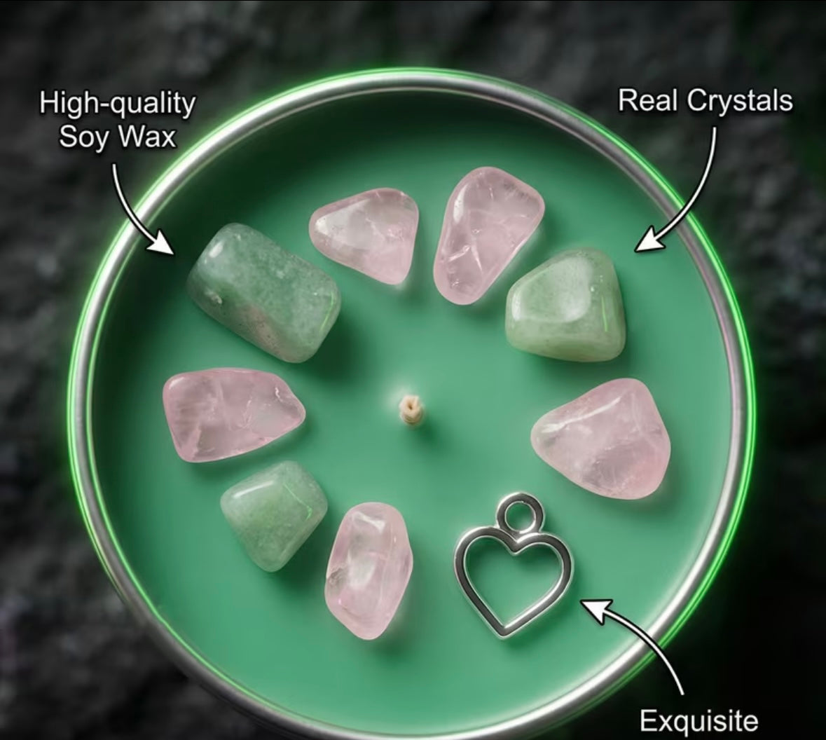 VELA RITUALIZADA CHAKRA CORAZÓN 💚