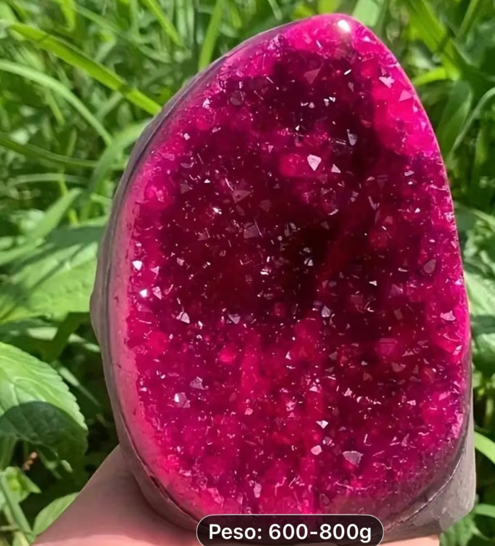 PIEDRA NATURAL RUBÍ ROSA BRASILEÑO NATURAL.