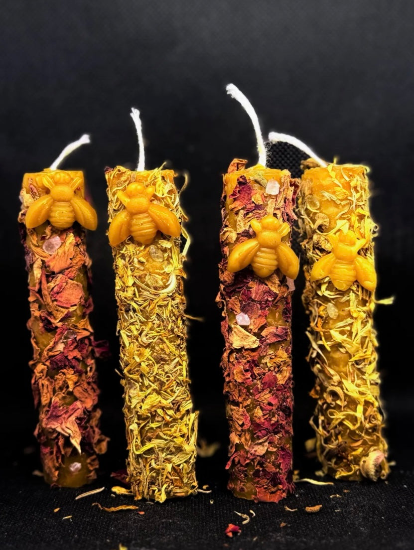 🕯️4 VELAS DE MIEL 🍯 RITUALIZADAS 🔮
