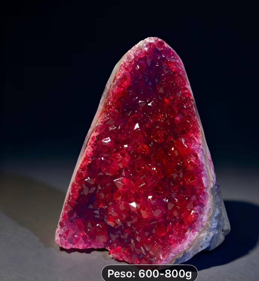 PIEDRA NATURAL RUBÍ ROSA BRASILEÑO NATURAL.