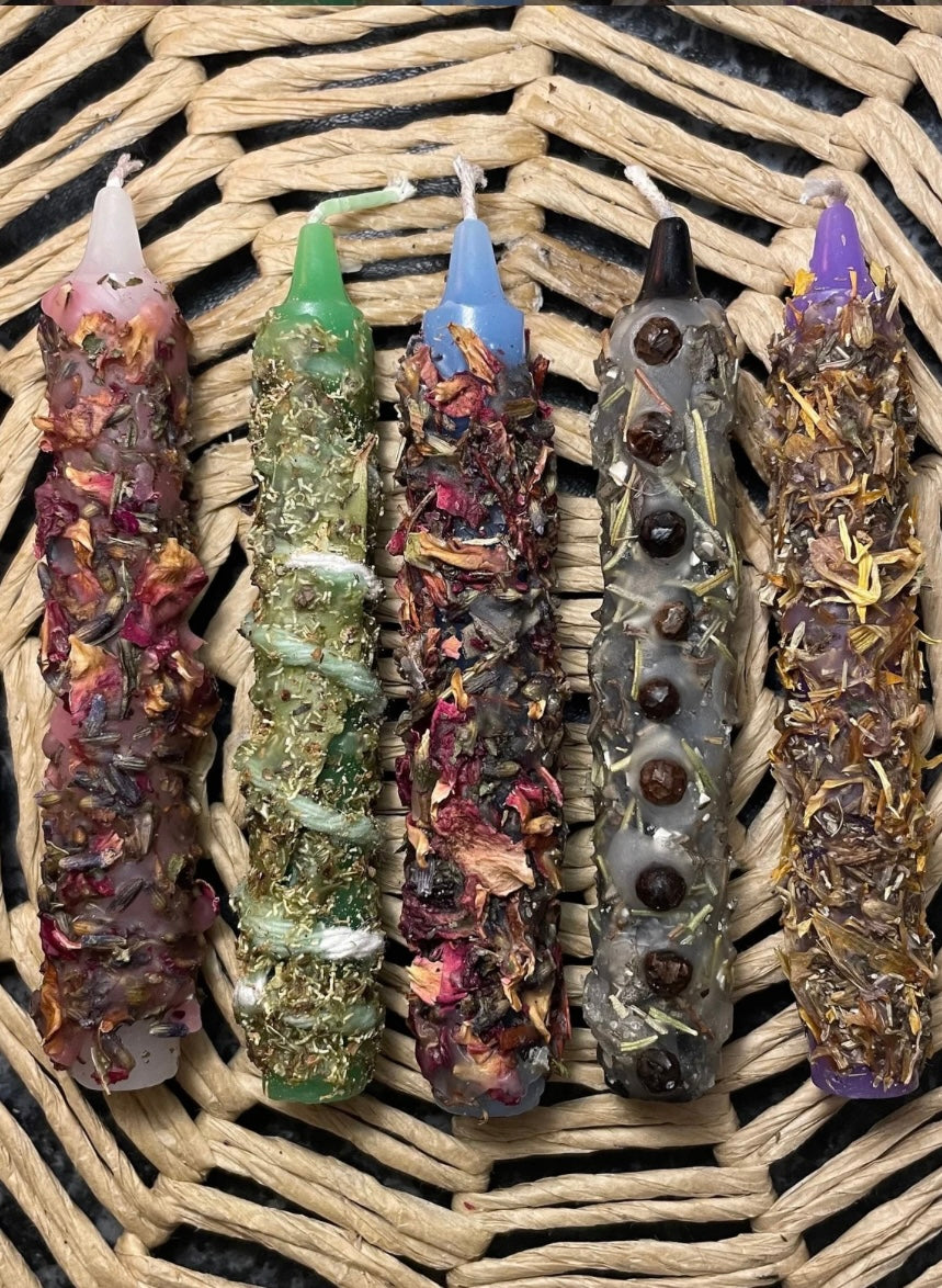 🕯️VELAS ARTESANALES RITUALIZADAS 🔮🤍