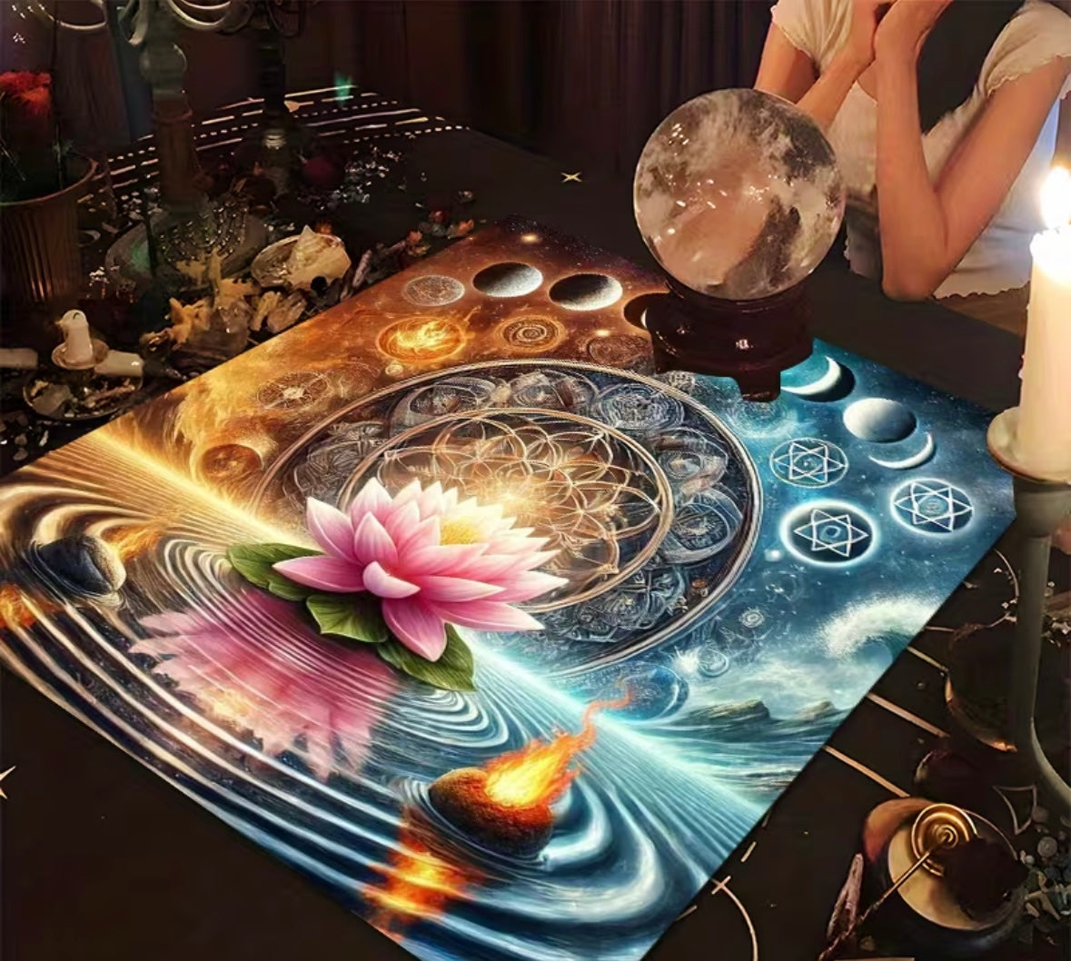 MANTEL FLOR LOTO 🪷 75X75