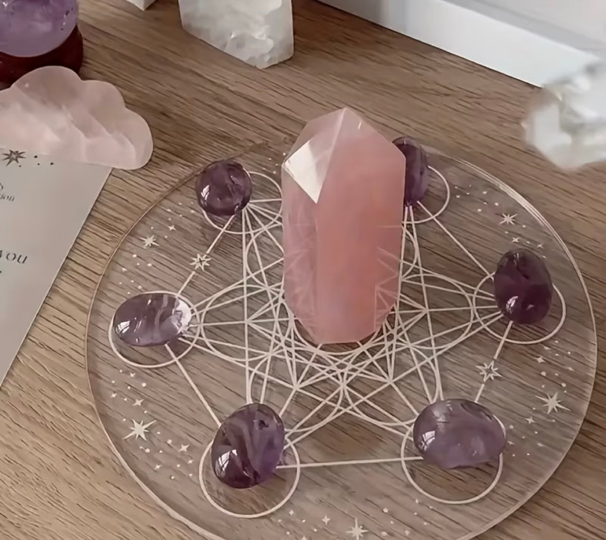 BANDEJA HEXAGONAL DE ENERGÍA DE LOS 7 CHAKRAS