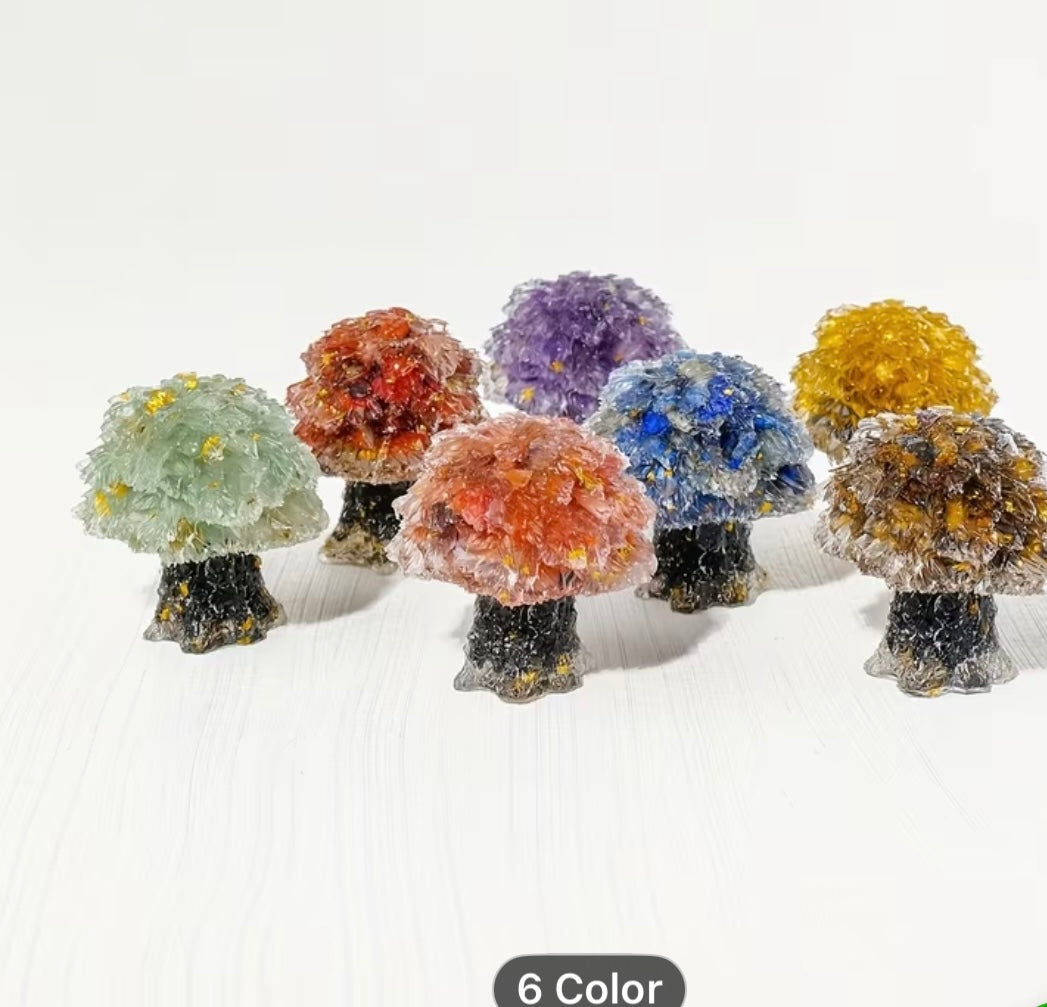 ÁRBOL RESINA Y PIEDRAS NATURALES.