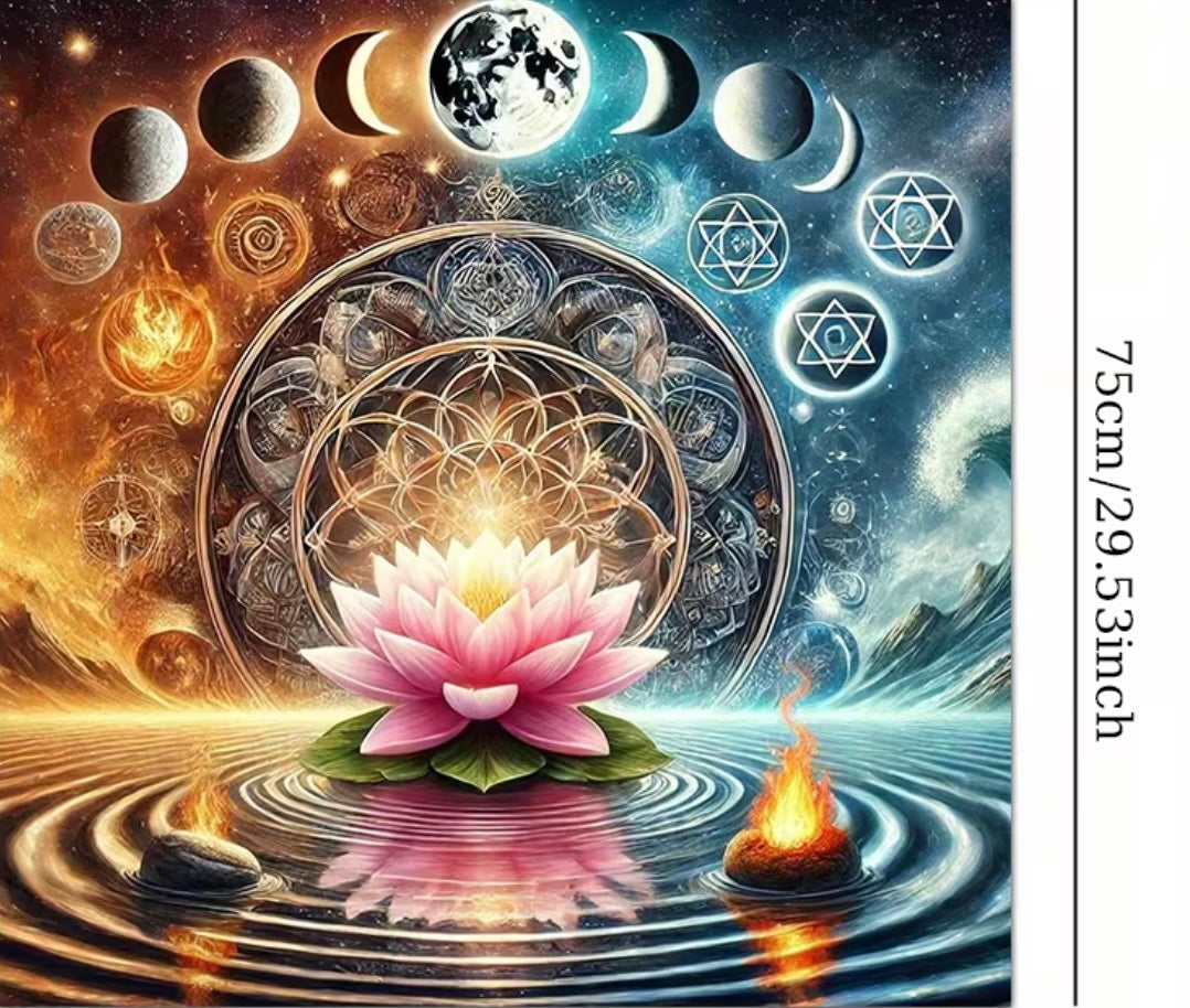 MANTEL FLOR LOTO 🪷 75X75