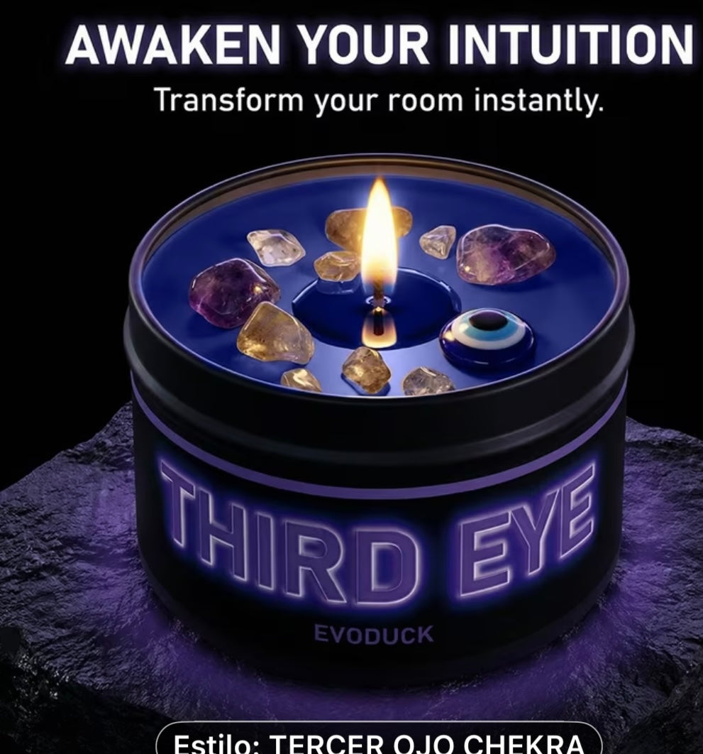 VELA RITUALIZADA TERCER OJO CHAKRA 🪬
