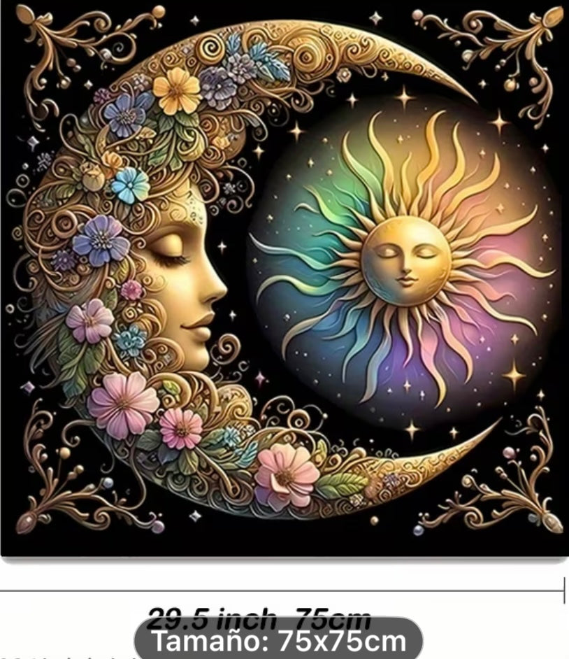 MANTEL LUNA 🌓 TAROT 75X75