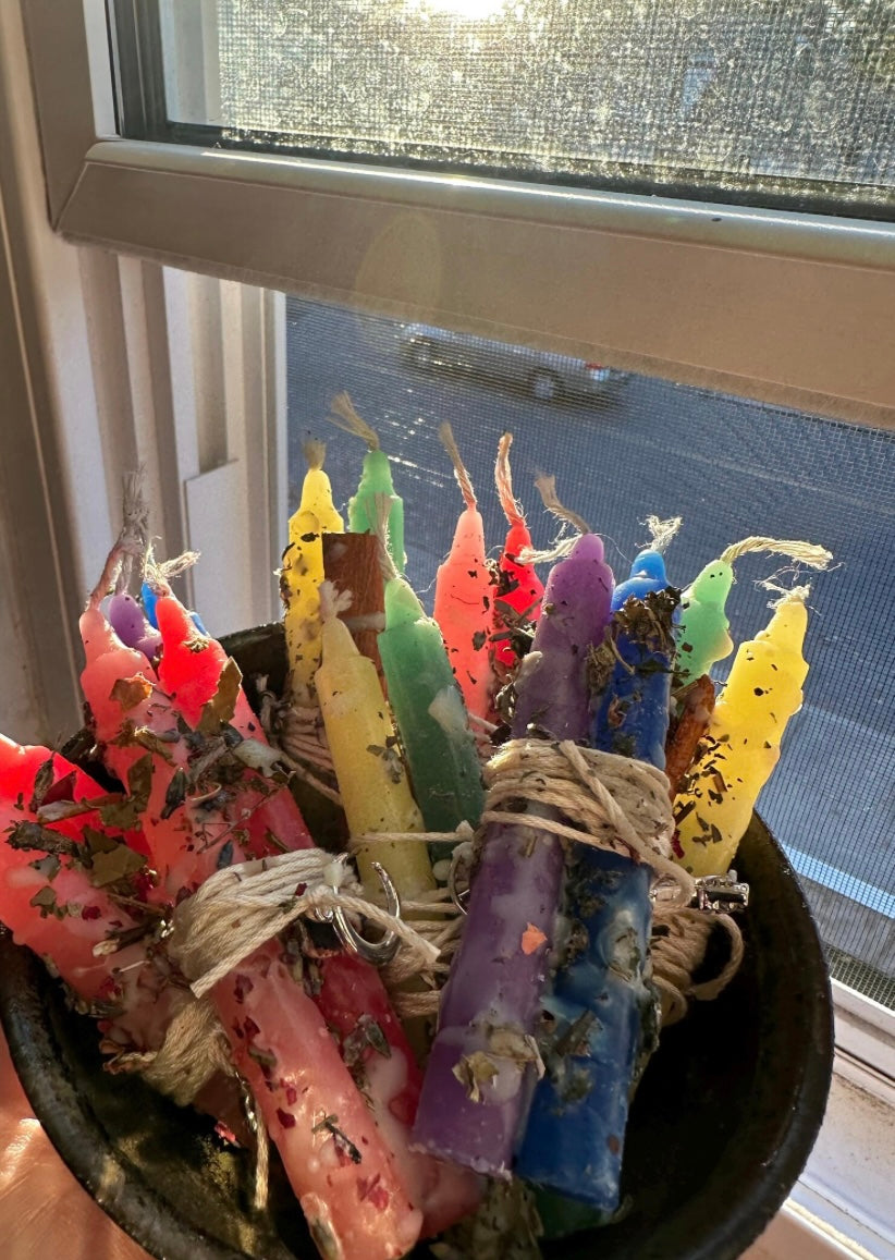 🕯️VELAS HECHAS A MANO RITUALIZADAS 🔮