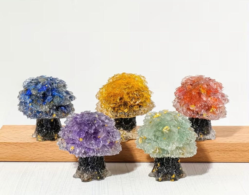 ÁRBOL RESINA Y PIEDRAS NATURALES.