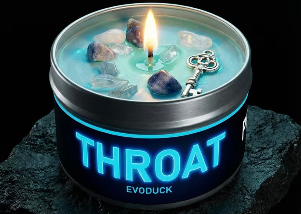 VELA RITUALIZADA CHAKRA DE LA GARGANTA 🩵